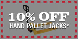 10 percent off pallet jacks