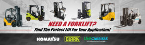 Forklifts for sale, rent or lease, including Automated Guided Vehicles also know as AGVs